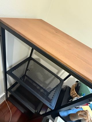 Estantería Ikea Fjällbo Metal Negro y Madera