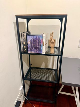 Estantería Ikea Fjällbo Metal Negro y Madera