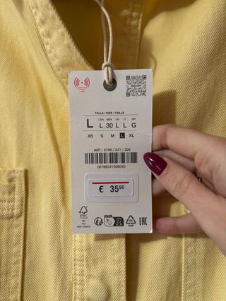 Conjunto Zara amarillo