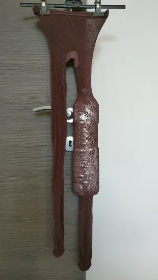 Collant microrete fiorata tg S