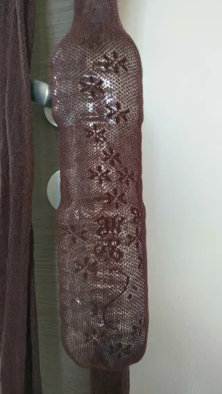 Collant microrete fiorata tg S