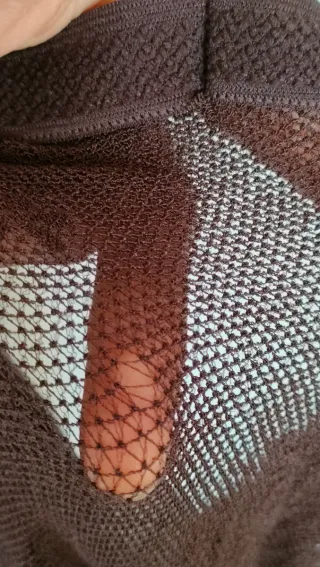 Collant microrete fiorata tg S