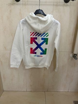 Felpa Off-White bambino con zip e logo