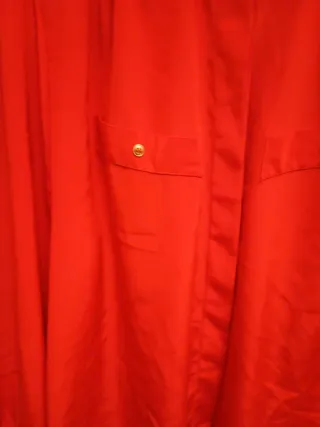 Blusa manga larga señora roja