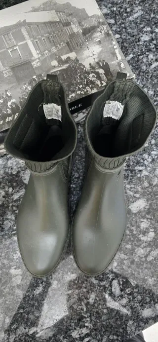 Botas de agua mujer verde