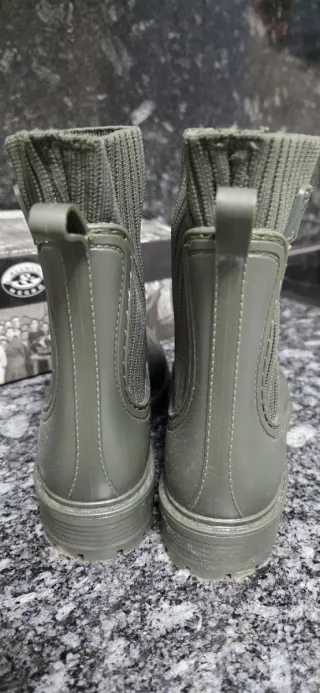 Botas de agua mujer verde