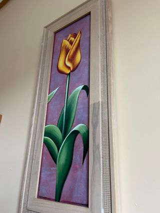 Cuadro de tulipán en lienzo