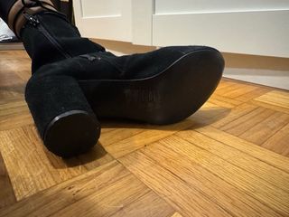 Botines Ante Negro H&M Talla 38