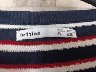 Cardigan Lefties Rayas Azul Marino Talla S