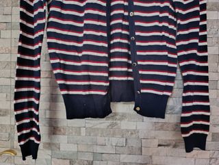 Cardigan Lefties Rayas Azul Marino Talla S