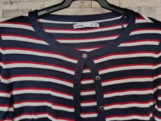 Cardigan Lefties Rayas Azul Marino Talla S