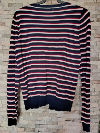 Cardigan Lefties Rayas Azul Marino Talla S