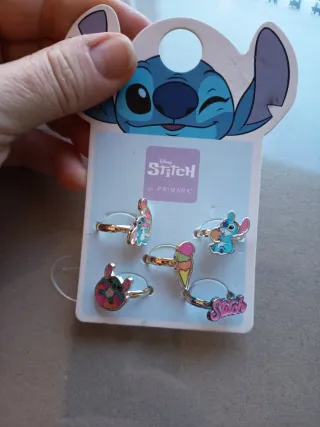 Anillos Disney Stitch Set 5 Piezas. Del Primark