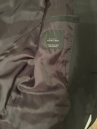 Traje Zara Americana y Pantalón Talla M