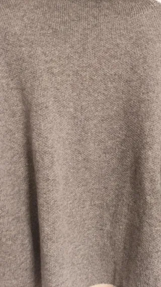 Conjunto Zara punto falda y jersey gris