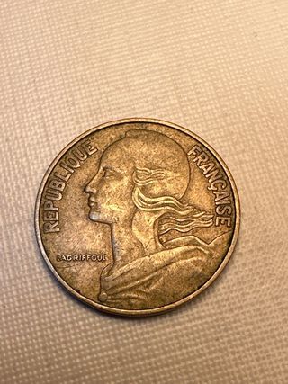 Moneda 20 céntimos 1964 Francia