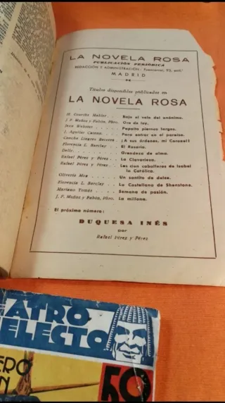 Lote 2 revistas 1902 La MILLONA y MORENA CLARA