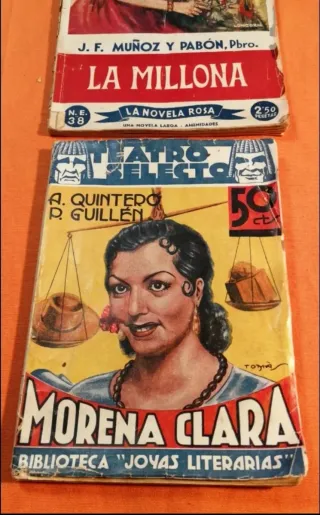 Lote 2 revistas 1902 La MILLONA y MORENA CLARA