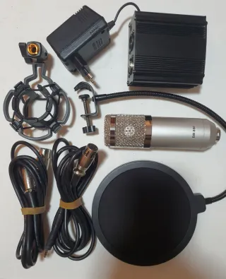 Micrófono BM-800 con Fuente Phantom