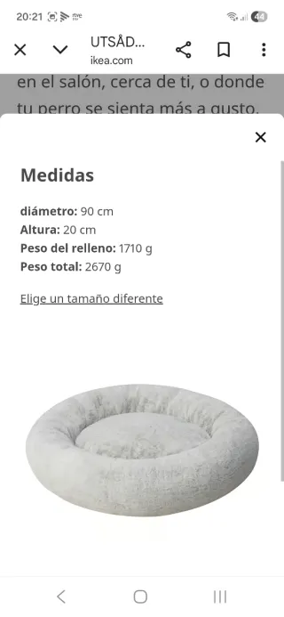 Cama 90cm Perro grande (L) IKEA UTSÅDD
