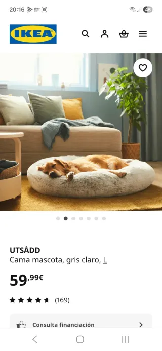 Cama 90cm Perro grande (L) IKEA UTSÅDD