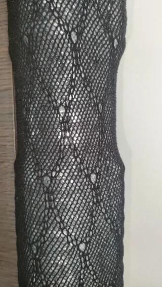 Collant microrete con ovali tg S