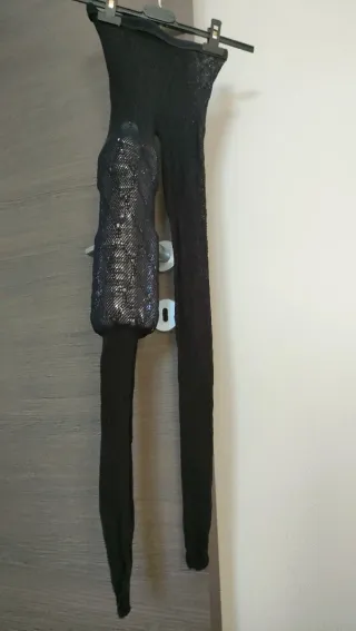 Collant microrete con ovali tg S