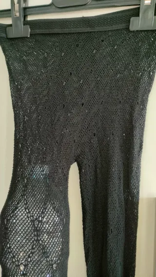 Collant microrete con ovali tg S