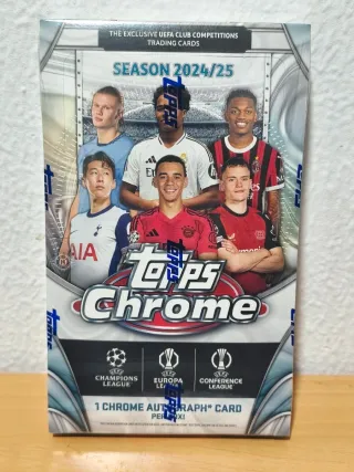 Caja Topps Chrome 2024/25 UEFA