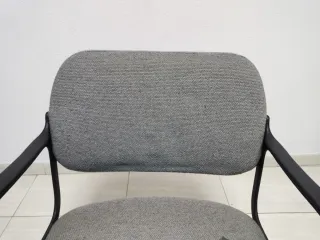 Pack 5 Sillas confidente oficina tapizadas grises