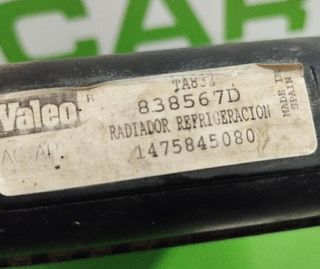 Radiador agua 838567d citroen evasion 1.9 114110
