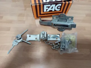 Cerradura/Cerrojo FAC con llaves y tornillos