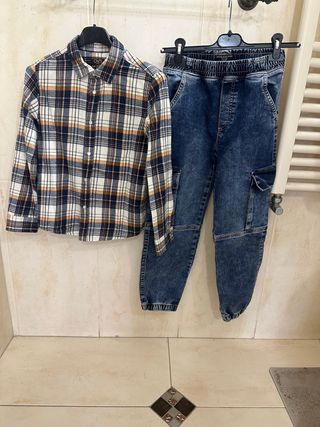 Completo bambino camicia e jeans