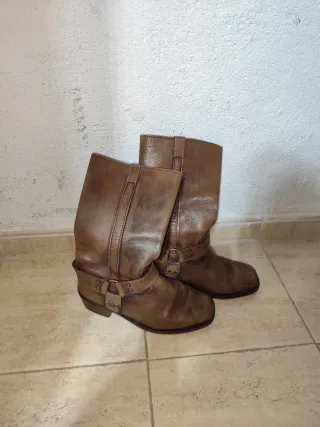 Botas de piel marrón Talla 43