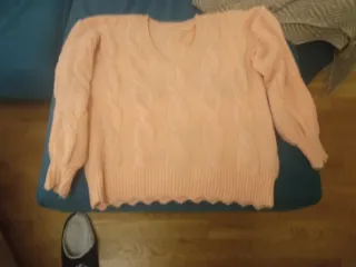 Jersey Naf Naf coral pico abrigado