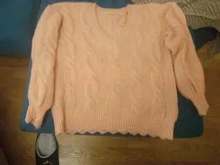 Jersey Naf Naf coral pico abrigado