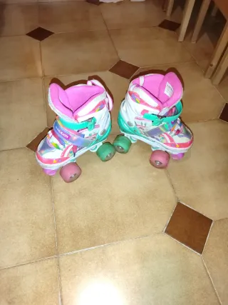 Patines de niña unicornio ajustable