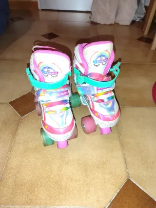 Patines de niña unicornio ajustable