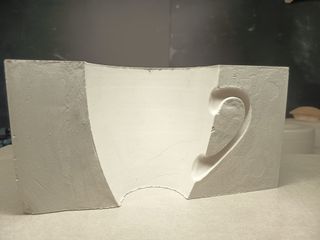 Molde de Escayola # Taza Alta Desayuno #