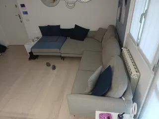 Divano Angolare Tiny Samoa Grigio