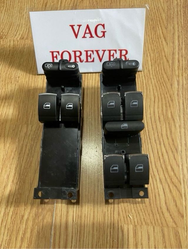 Botonera Elevalunas Golf 4 Bordes Aluminio