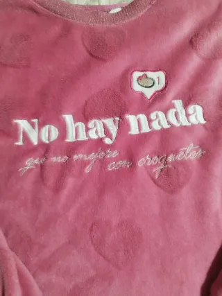 Pijama polar La Vecina Rubia rosa