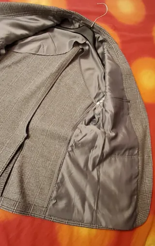 Giacca uomo a quadri taglia 56