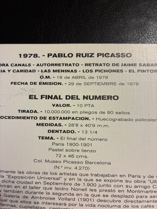 Postal Picasso Museo Picasso Barcelona