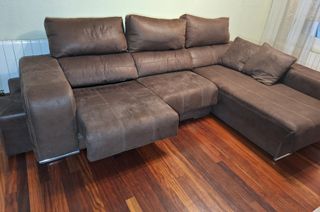 Sofá Chaiselongue Marrón