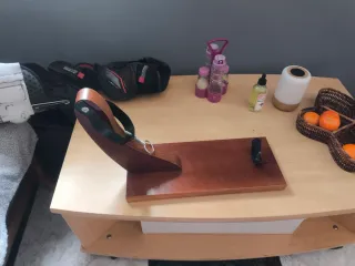 Soporte Jamonero Madera de pino y Metal