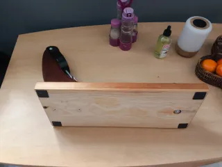 Soporte Jamonero Madera de pino y Metal