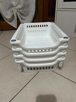 Portaoggetti componibile 4 ripiani