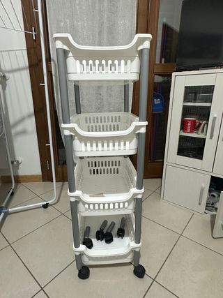 Portaoggetti componibile 4 ripiani