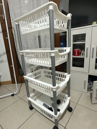 Portaoggetti componibile 4 ripiani